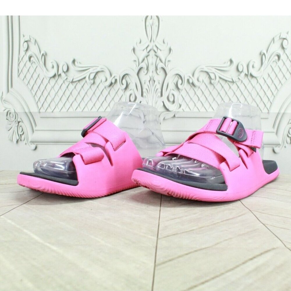 Chaco Women's Pink Nylon Adjustable Buckled Casual Slide Sandals Size 8 - Picture 3 of 9